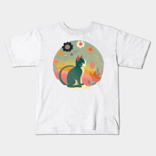 KitKat and the Flowers Kids T-Shirt